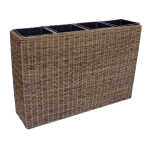 Lillekast WICKER 89x24xH60cm, helepruun