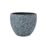 Lillepott FLORA D24xH19.5cm, must/hall