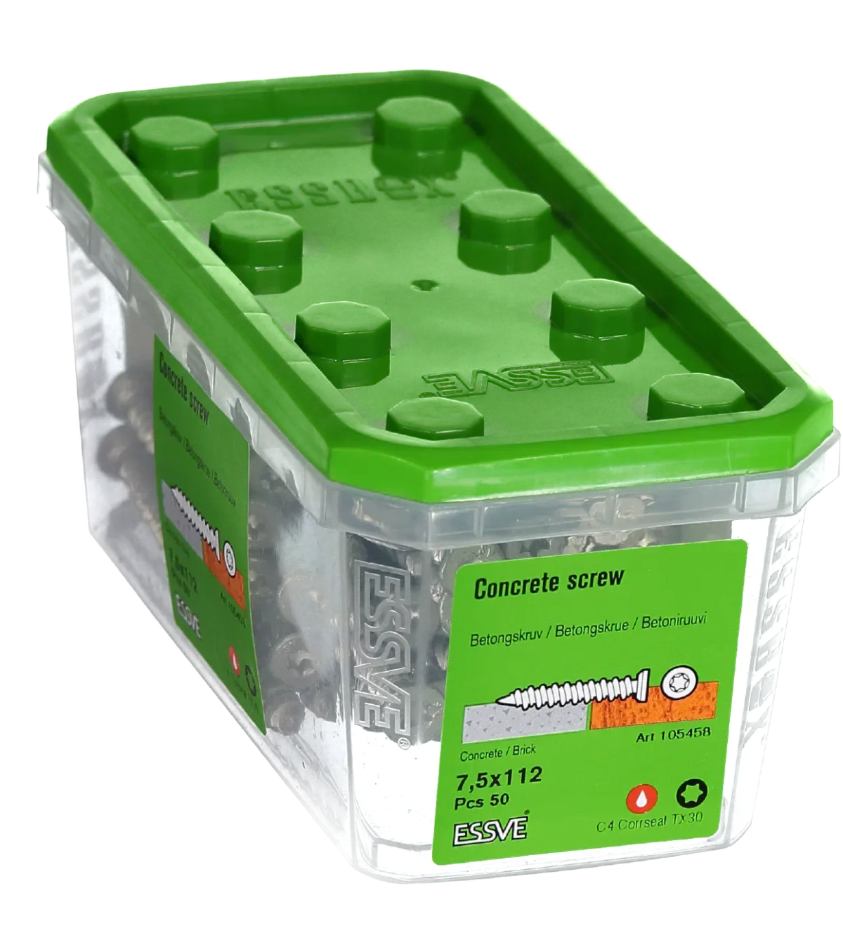 Betoonikruvi 7,5x112 Corrseal 50tk - Pilt 2