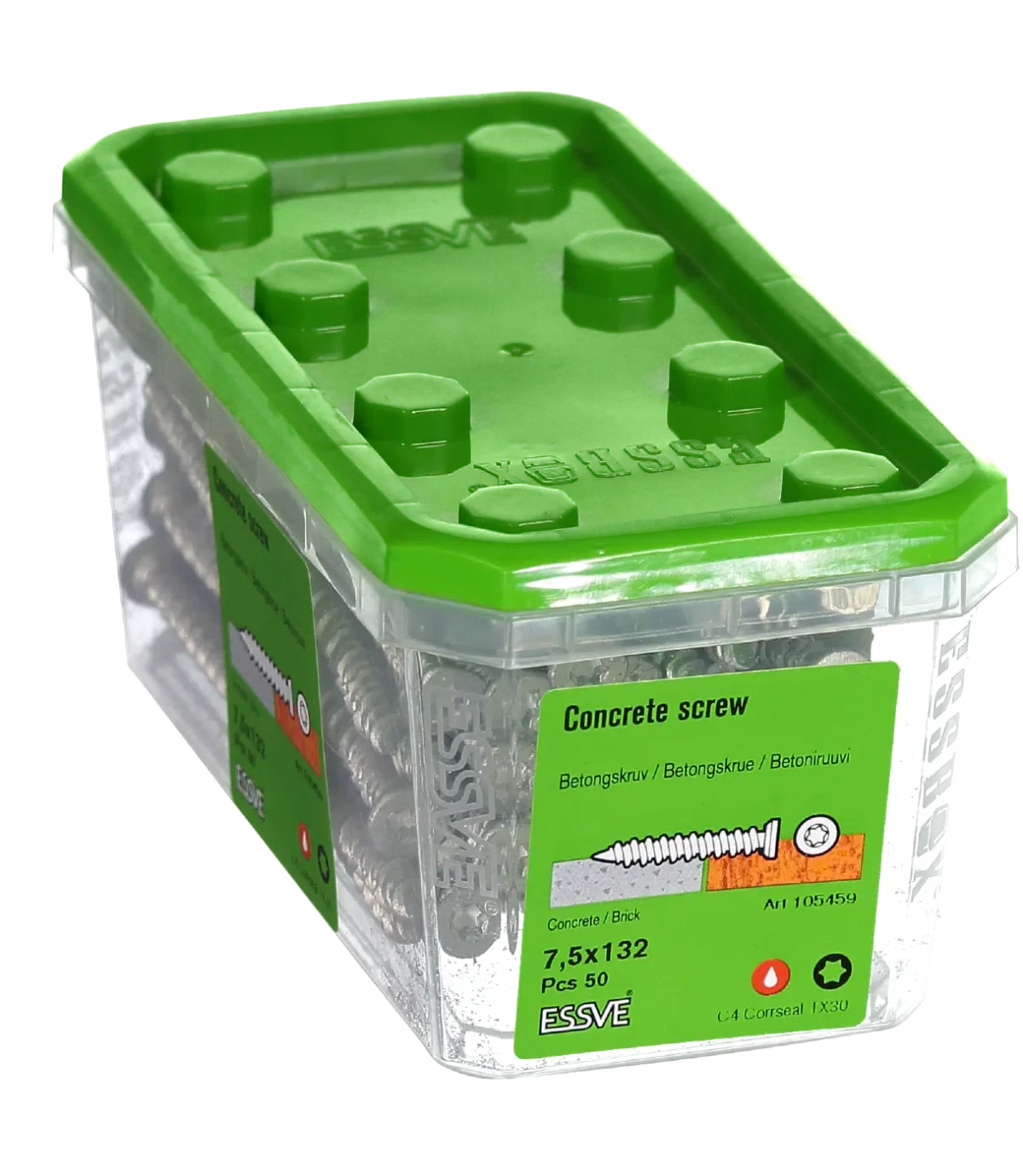 Betoonikruvi 7,5x132 Corrseal 50tk - Pilt 2