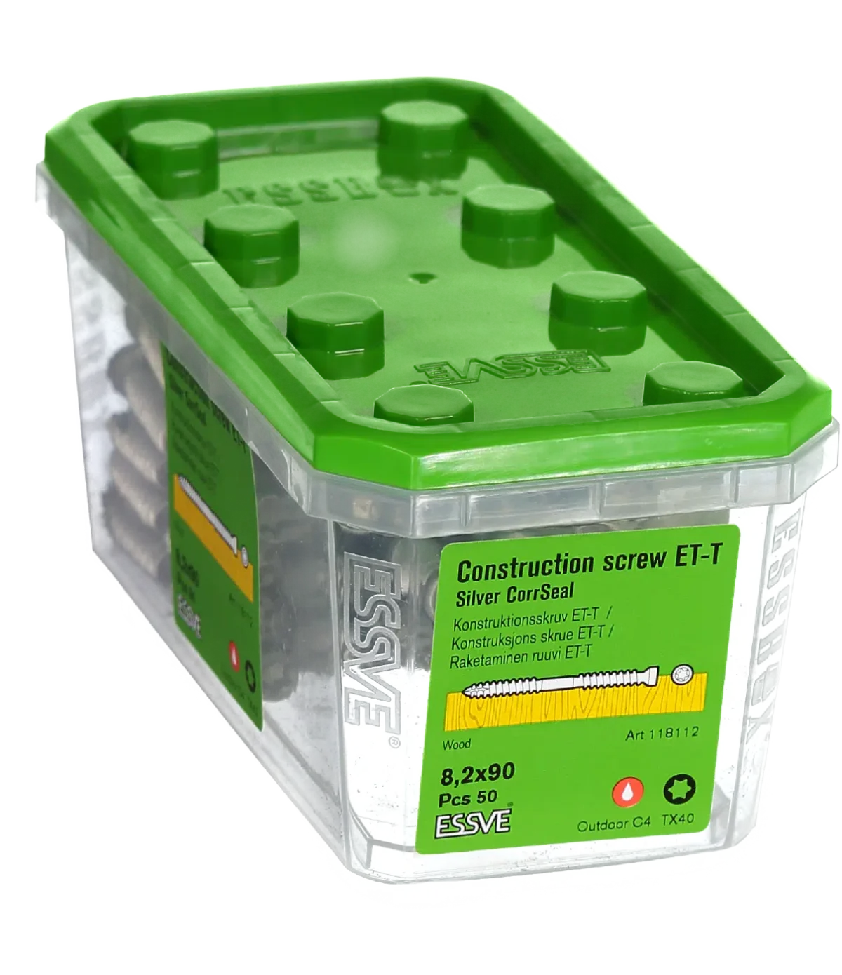 Puidukruvi ET-T 8,2x90 CorrSeal 50tk - Pilt 2