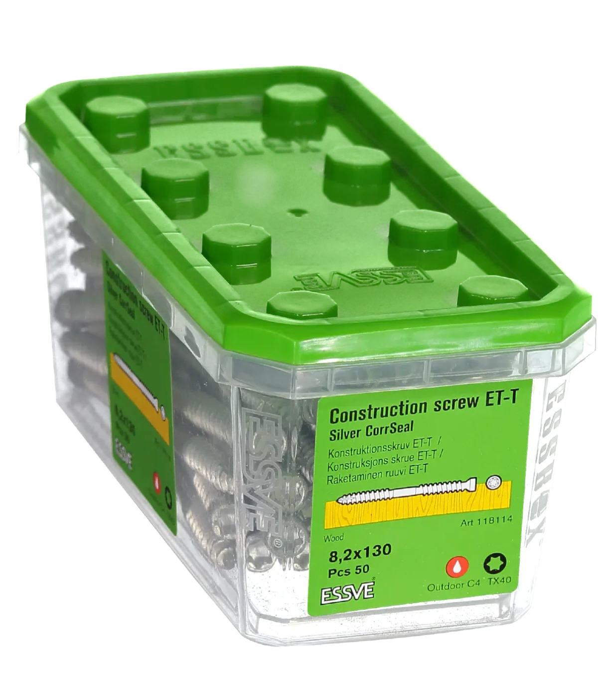 Puidukruvi ET-T 8,2x130 CorrSeal 50tk - Pilt 2