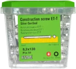 Puidukruvi ET-T 8,2x130 CorrSeal 50tk - Pilt 3