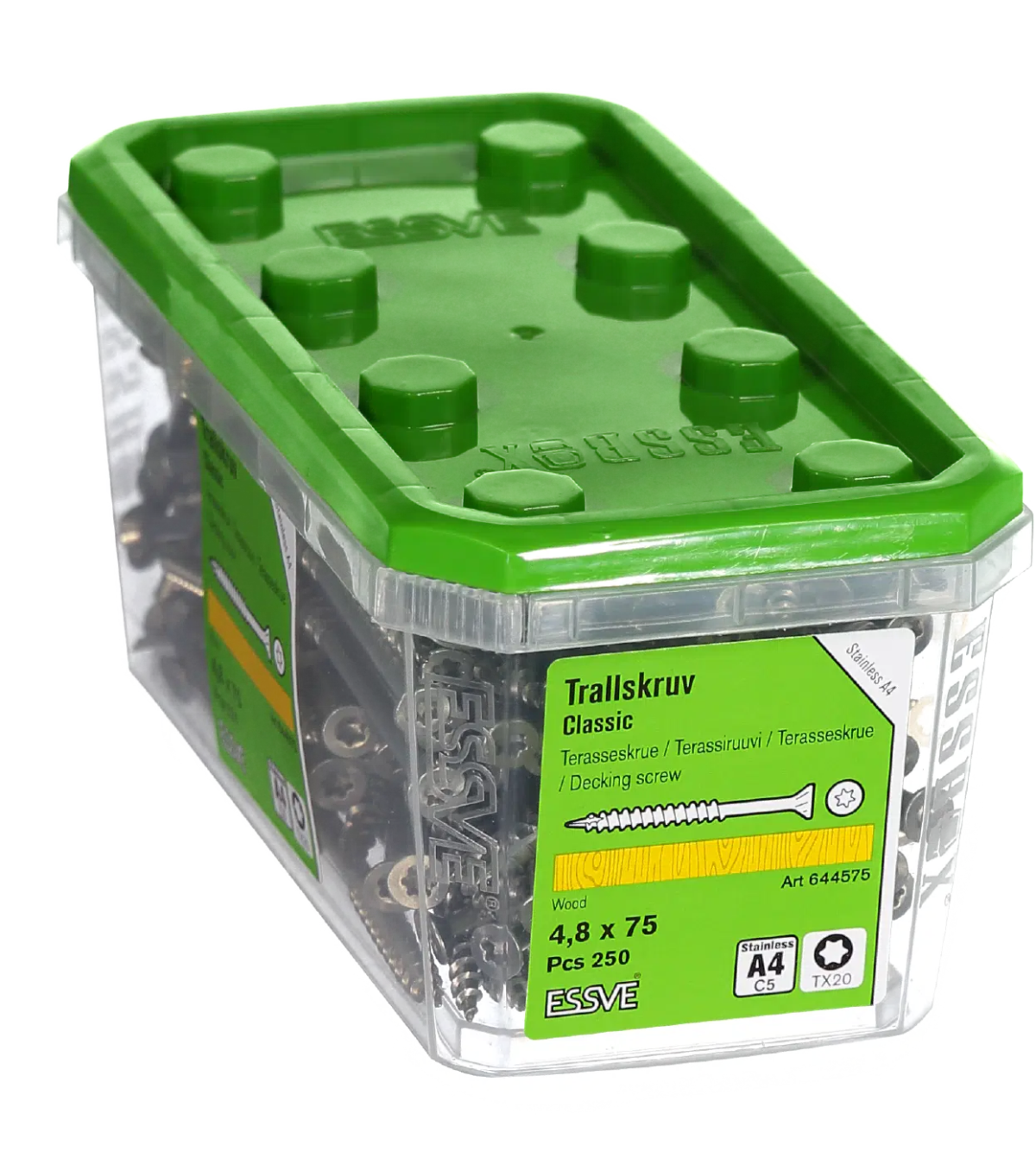Terrassikruvi CLASSIC 4,8x75 A4 250tk - Pilt 2