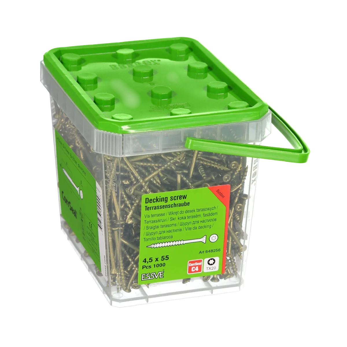 Terrassikruvi CLASSIC 4,5x55 CorrSeal 1000tk - Image 2