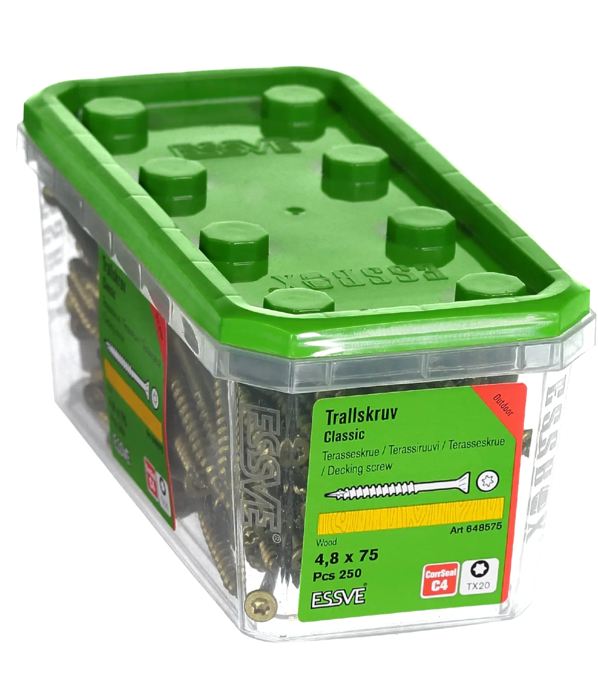 Terrassikruvi CLASSIC 4,8x75 CorrSeal 250tk - Pilt 2