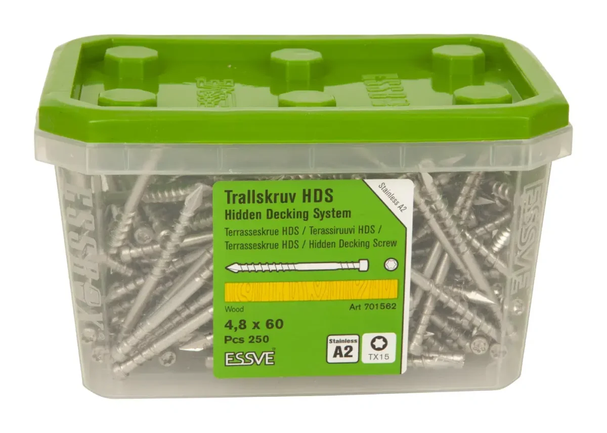 Terrassikruvi HDS 4,8x60 A2 250tk - Pilt 2