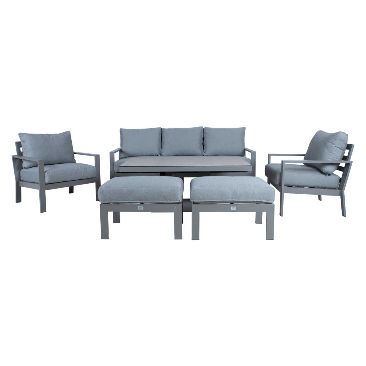 Aiamööblikomplekt RIO 6-osaline, hallikasbeež - Image 3