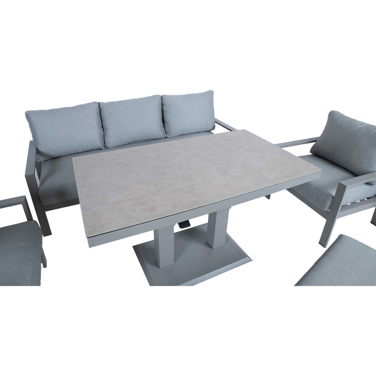 Aiamööblikomplekt RIO 6-osaline, hallikasbeež - Image 8