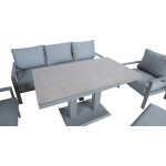 Aiamööblikomplekt RIO 6-osaline, hallikasbeež - Image 8