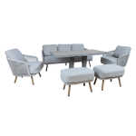 Aiamööblikomplekt MALISE 6-osaline, beež - Image 3