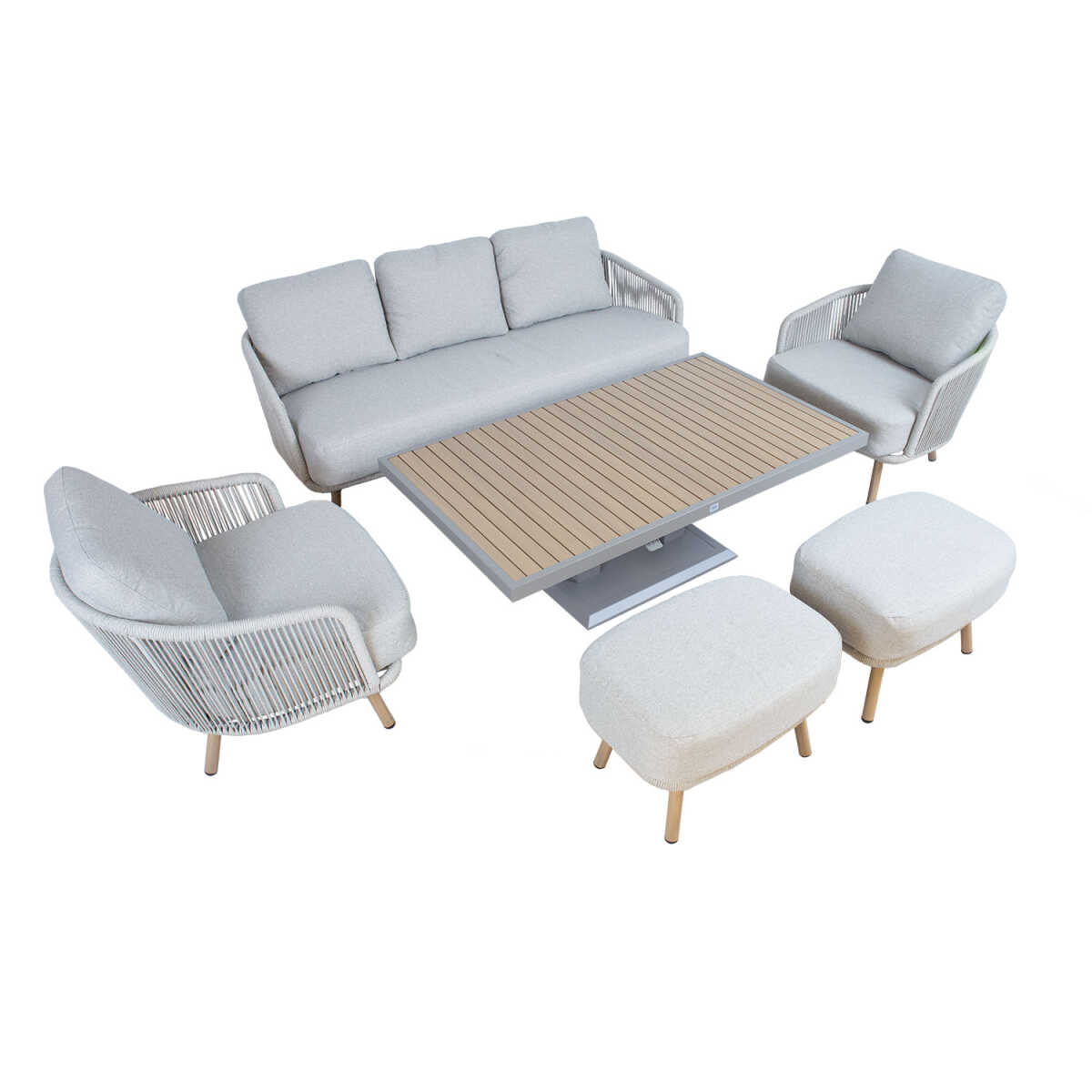 Aiamööblikomplekt MALISE 6-osaline, beež - Image 8