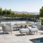 Aiamööblikomplekt MALISE 6-osaline, beež - Image 9