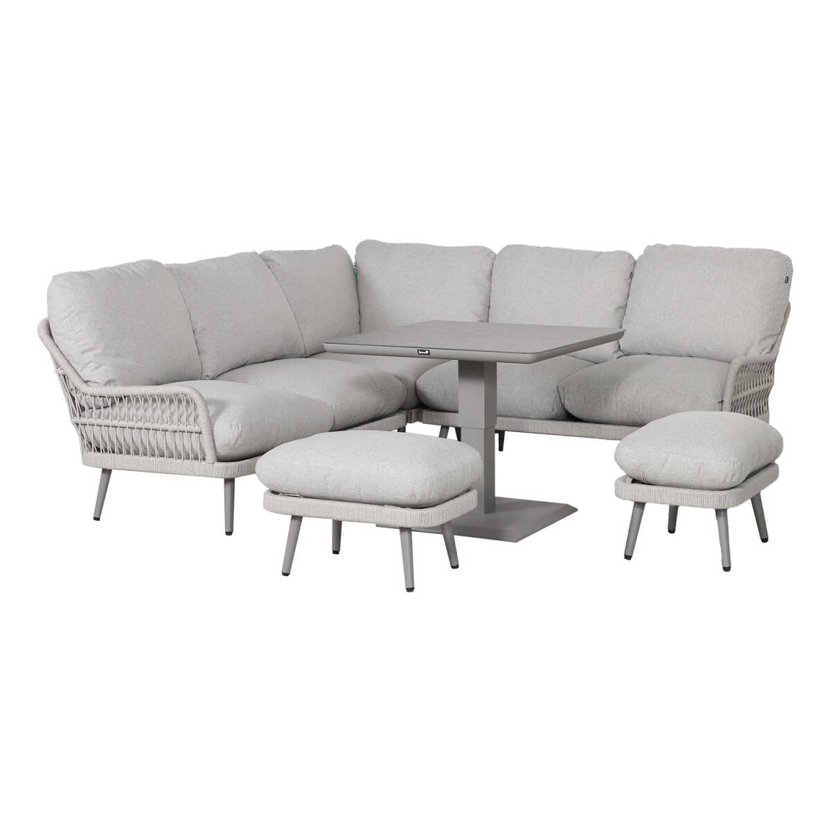 Aiamööblikomplekt MARENDA 4-osaline, hall/beež - Image 2