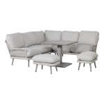 Aiamööblikomplekt MARENDA 4-osaline, hall/beež - Image 2