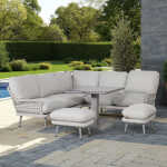 Aiamööblikomplekt MARENDA 4-osaline, hall/beež - Image 4