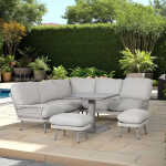 Aiamööblikomplekt MARENDA 4-osaline, hall/beež - Image 5