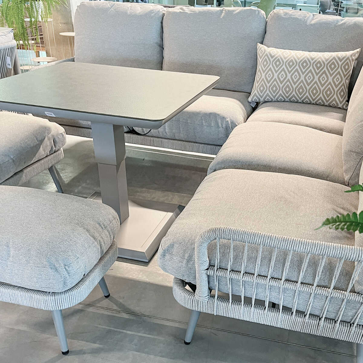 Aiamööblikomplekt MARENDA 4-osaline, hall/beež - Image 6