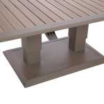 Laud MARENDA 150x90xH52-75cm, hallikasbeež - Image 4