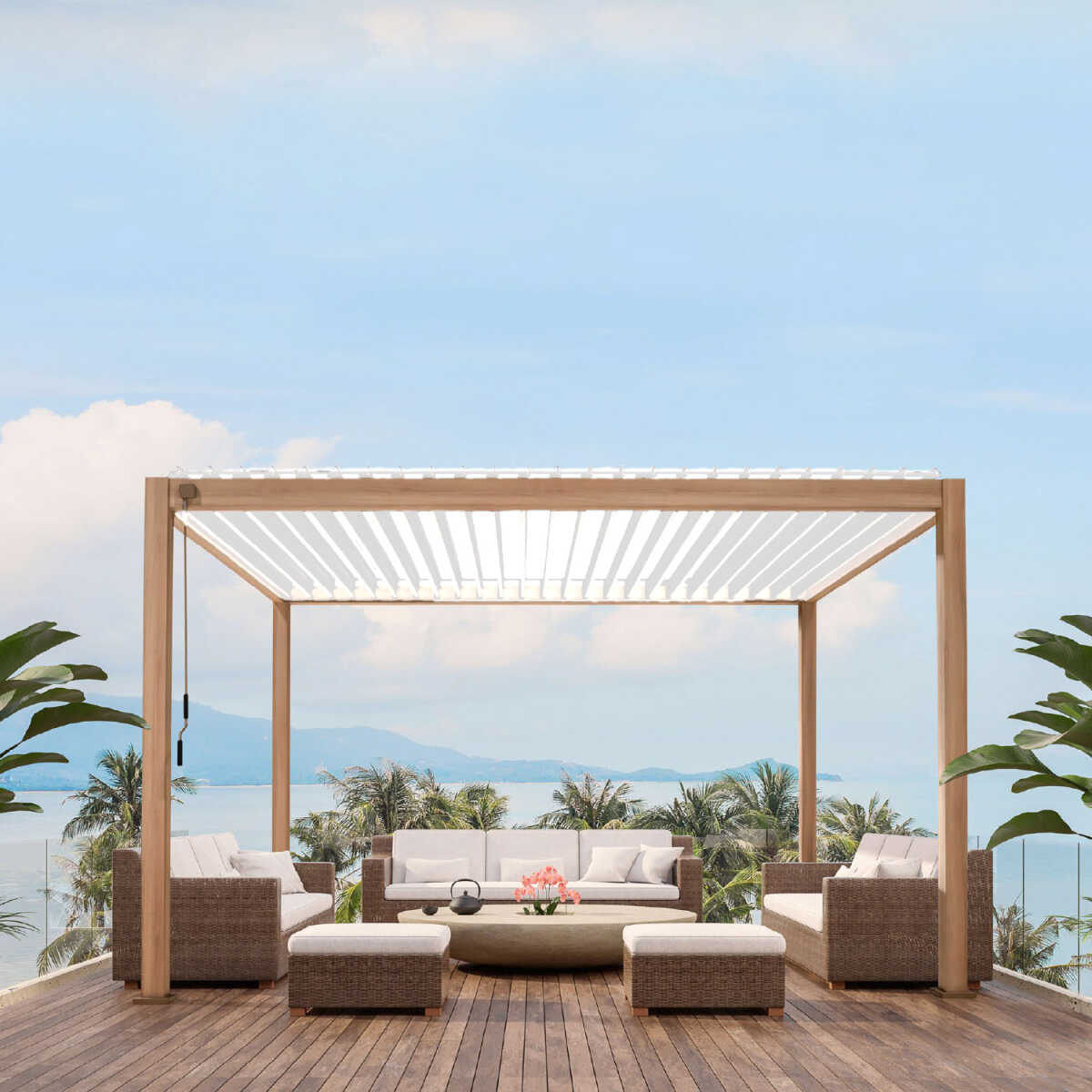 Varikatus MIRADOR-111 3x4m, hele puidudekoor - Image 9