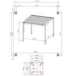 Varikatus MIRADOR-88 3x3m, tumehall - Image 2