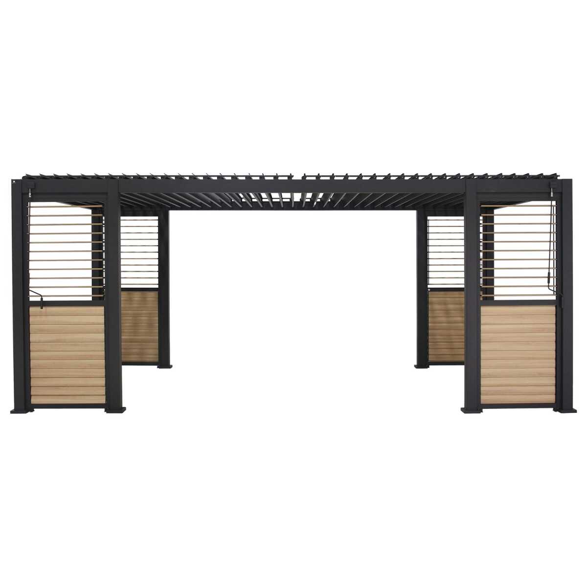 Varikatus MIRADOR-111 lamellseintega 3x6m, tumehall - Image 5