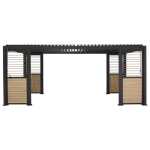 Varikatus MIRADOR-111 lamellseintega 3x6m, tumehall - Image 5