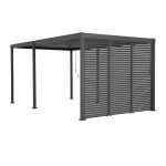 Lamellsein varikatusele MIRADOR-80/88, tumehall - Image 2