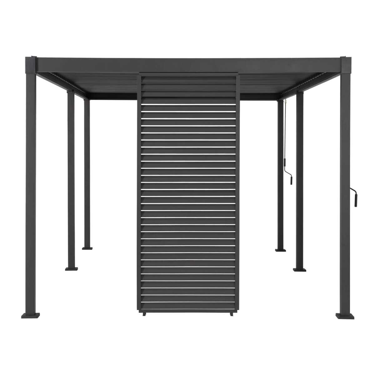 Lamellsein varikatusele MIRADOR-80/88, tumehall - Image 3