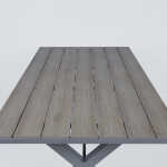 Laud CORINNA 180x100xH74cm, helehall - Image 5