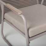 Aiamööblikomplekt MACOS laud, diivan ja 2 tooli, beež - Image 5