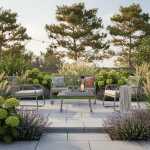 Aiamööblikomplekt MACOS laud, diivan ja 2 tooli, beež - Image 7