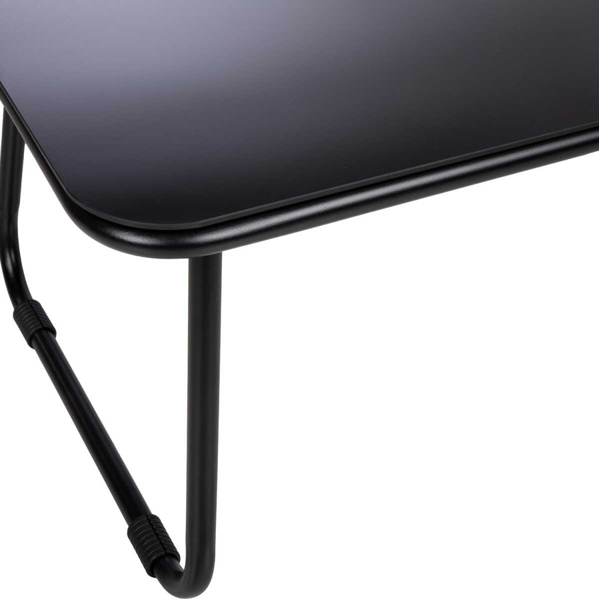 Aiamööblikomplekt MACOS laud, diivan ja 2 tooli, hall/must - Image 3