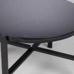 Aiamööblikomplekt CANAAN laud, pink ja 2 tooli, must - Image 3