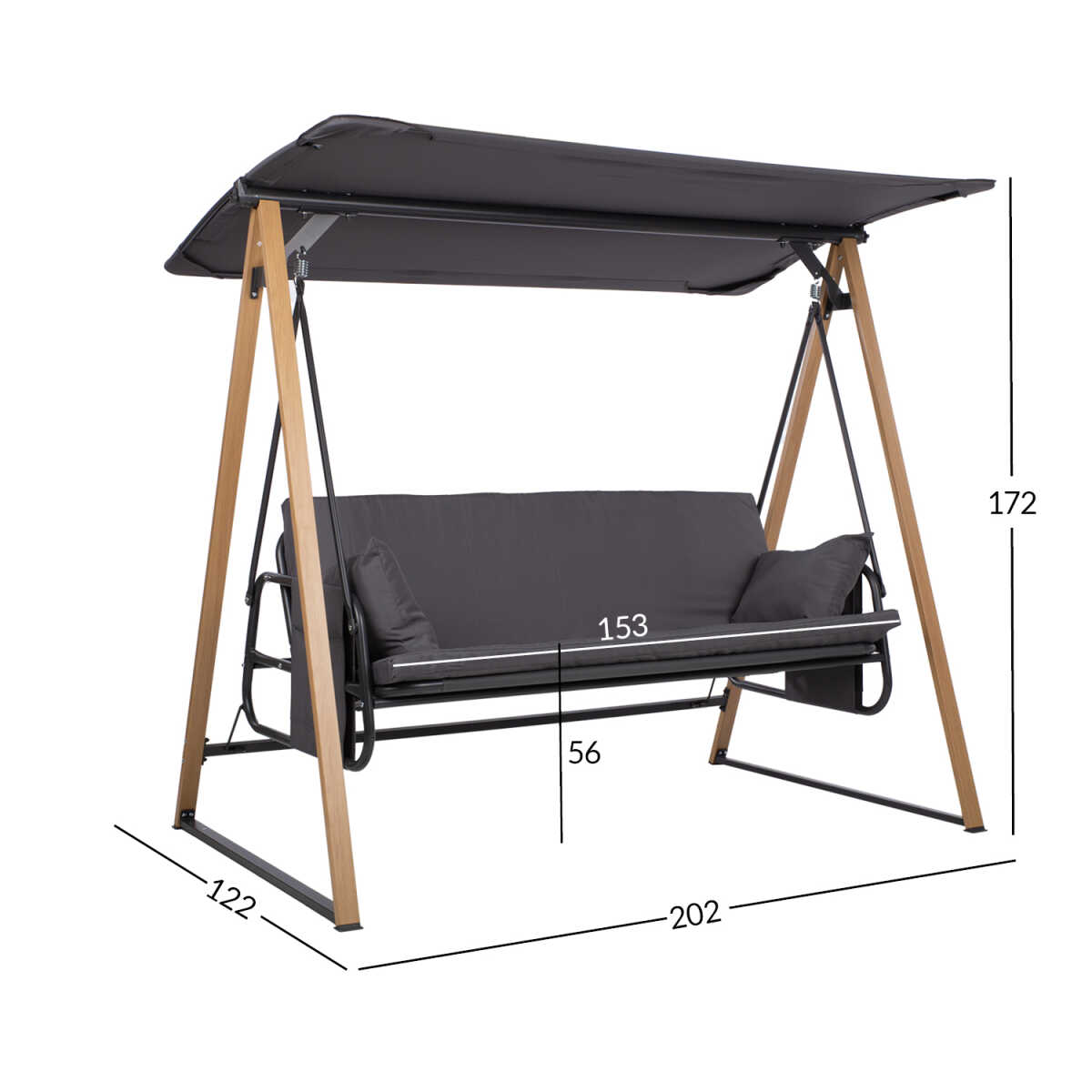 Aiakiik HELIA 3-kohaline, hall - Image 2