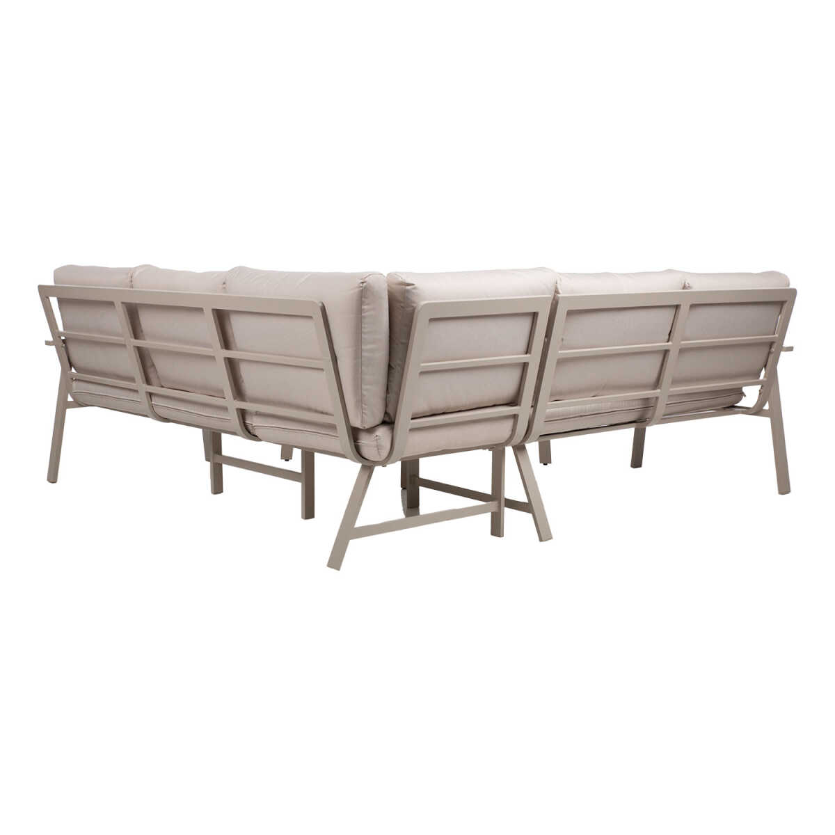 Aiamööblikomplekt UPLAND laud ja nurgadiivan, beež - Image 5