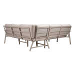 Aiamööblikomplekt UPLAND laud ja nurgadiivan, beež - Image 5