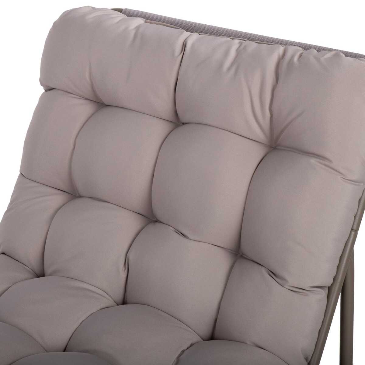 Aiamööblikomplekt JIVE laud ja 2 tooli, taupe - Image 5