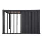 Vertikaalne lamellsein varikatusele MIRADOR-111 4m, tumehall - Image 3