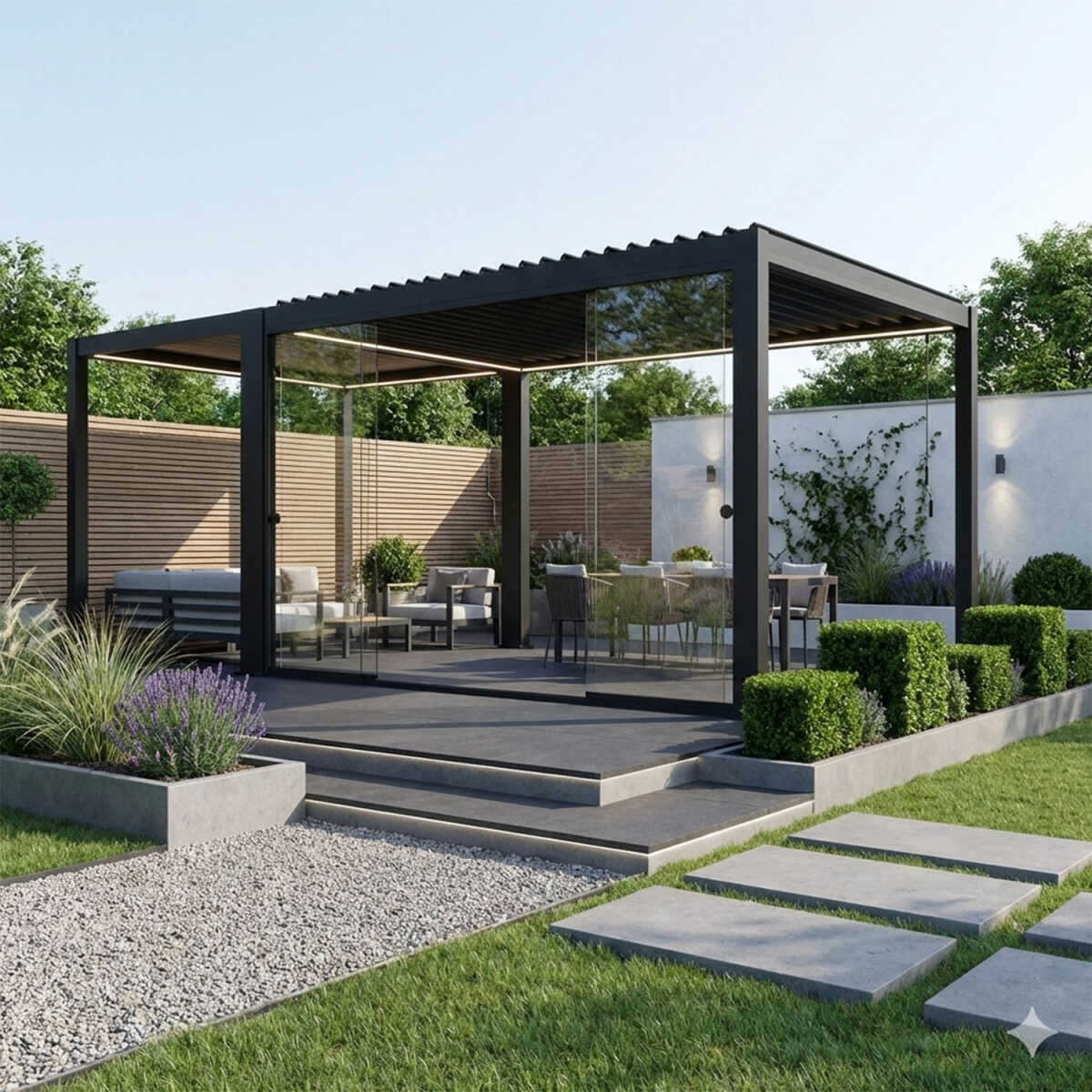 Klaasist lükandsein varikatusele MIRADOR-111 4m - Image 4