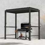 Varikatus MIRADOR BBQ 2,55x1,5m, tumehall - Image 2