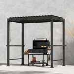 Varikatus MIRADOR BBQ 2,55x1,5m, tumehall - Image 8