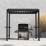 Varikatus MIRADOR BBQ 2,55x1,5m, tumehall - Image 9