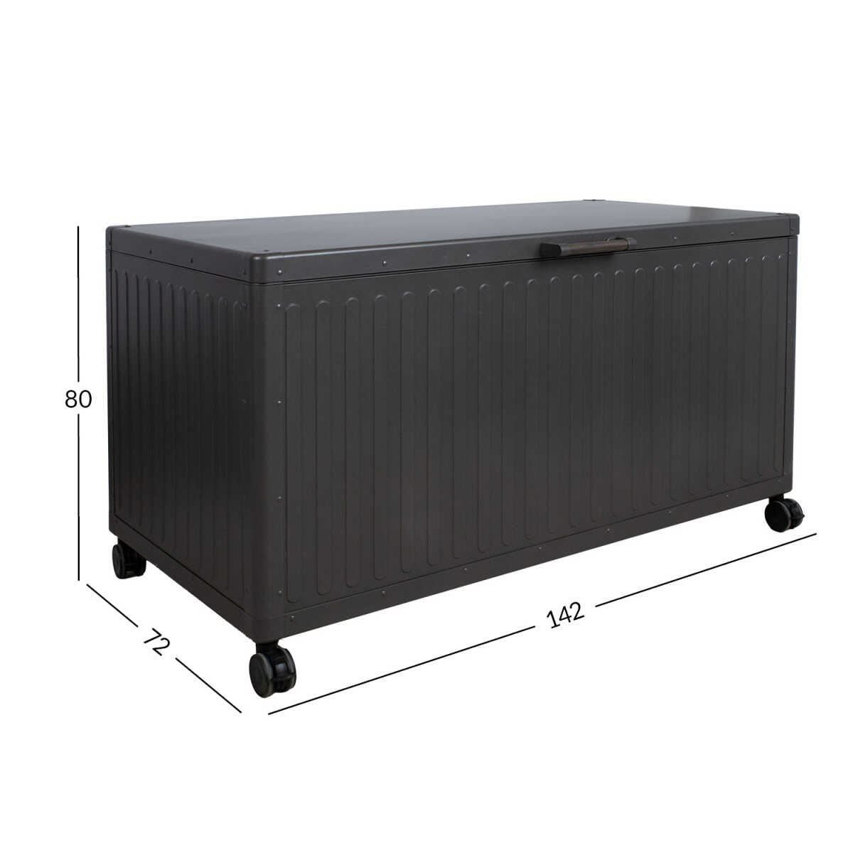 Säilituskast MIRADOR 142x72xH80cm, tumeh - Image 2