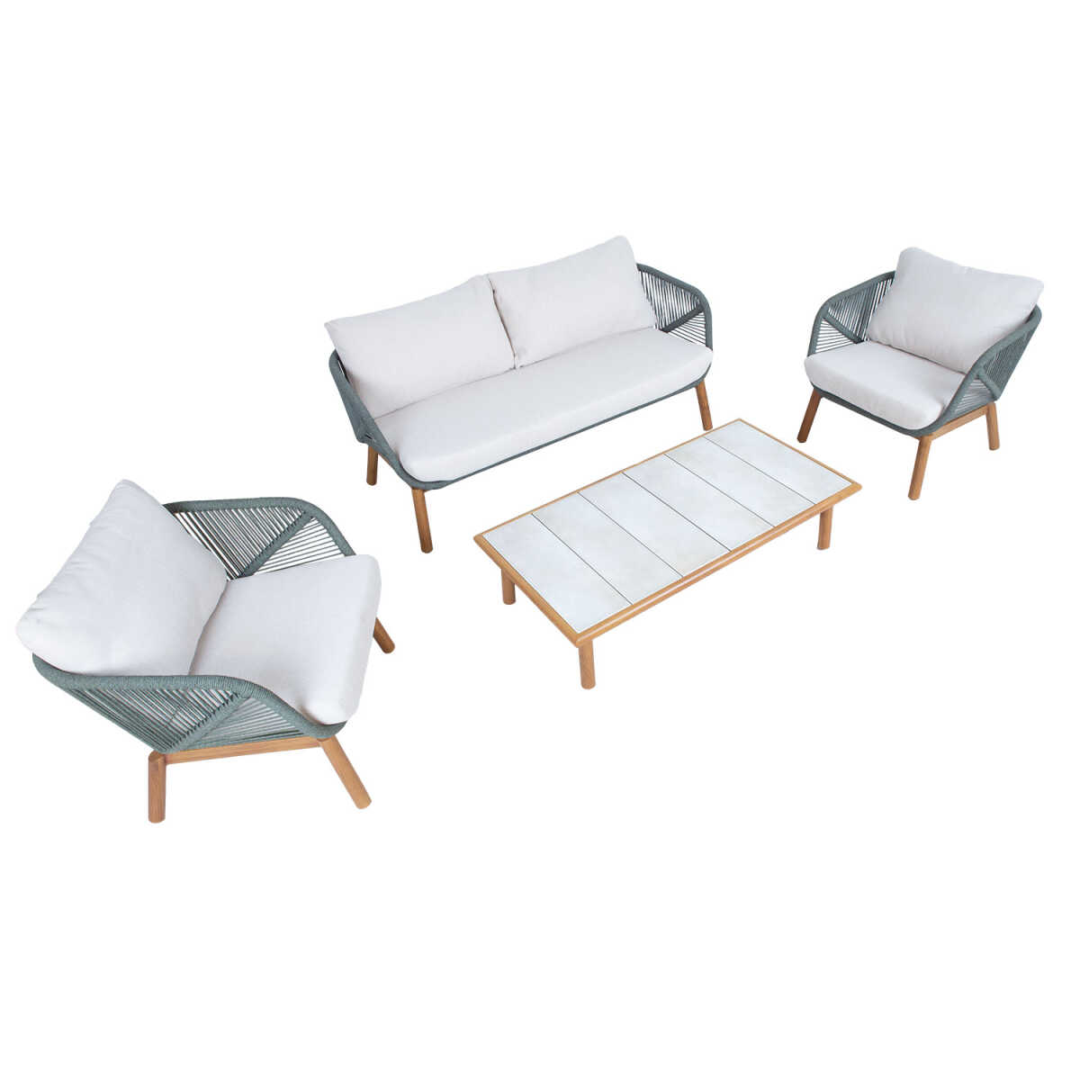 Aiamööblikomplekt TUXEDO laud, diivan ja - Image 4