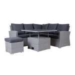 Aiamööblikomplekt SAMUEL laud, nurgadiiv