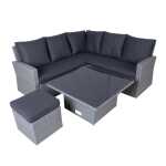 Aiamööblikomplekt SAMUEL laud, nurgadiiv - Image 6