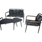 Aiamööblikomplekt NEBO 2 lauda, pink ja 2 tooli - Image 4