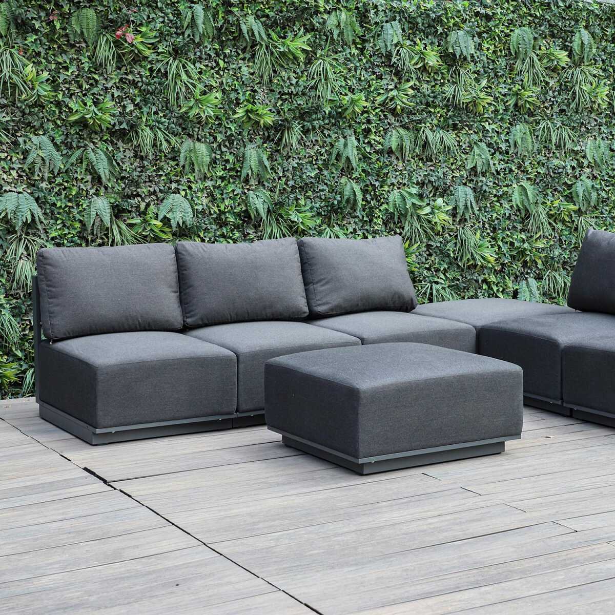 Tumba FULLER 83x83xH42cm, tumehall - Image 4