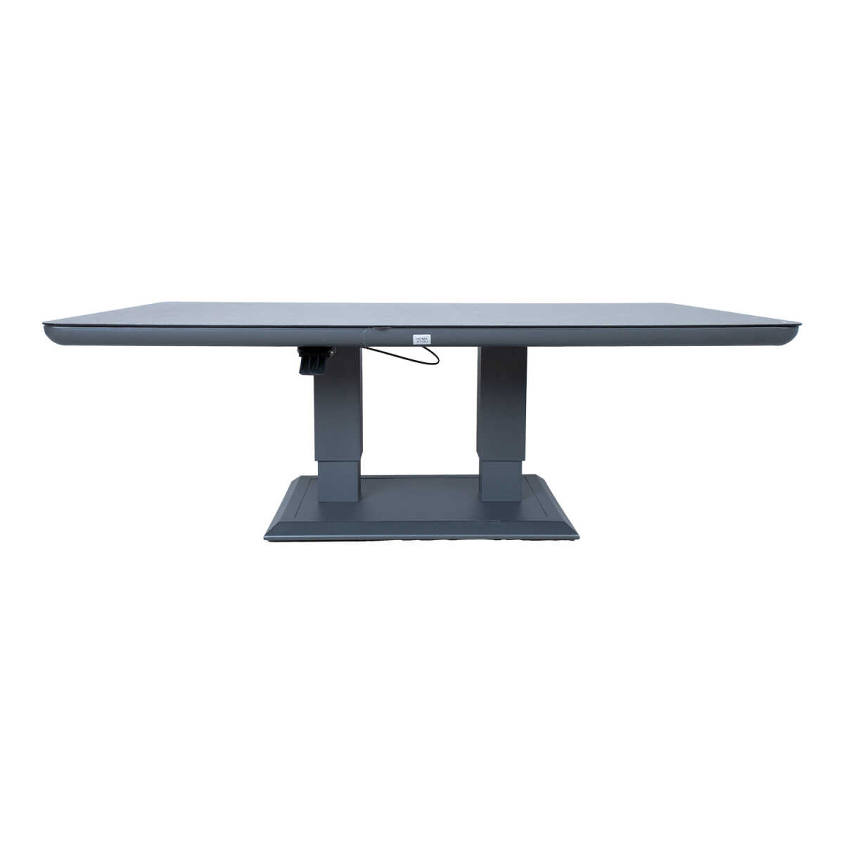 Laud TOMSON 150x90xH2-75 cm, tumehall klaasplaadiga - Image 3